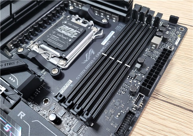 There are four DDR5 slots on the motherboard