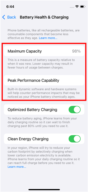 iPhone's Maximum Capacity and Peak Performance Capability