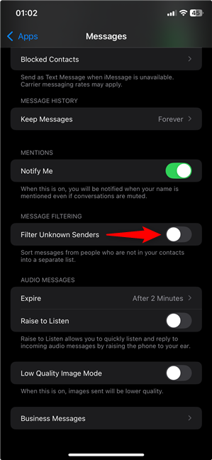 How to unblock text messages on an iPhone