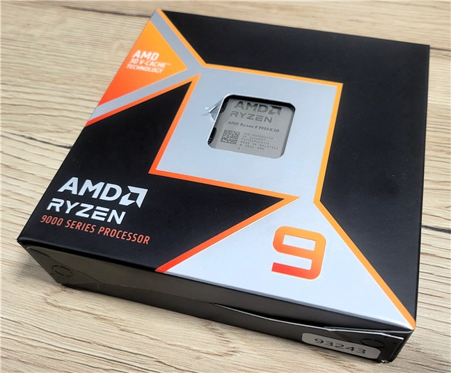 The packaging for Ryzen 9 9950X3D is as minimalist as always