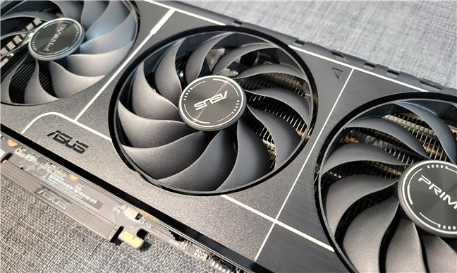 The triple-fan design helps keep the GPU cool at all times