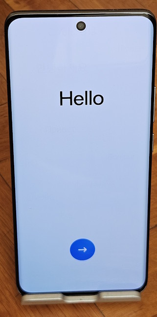 The selfie camera has a punch hole on the top side of the display